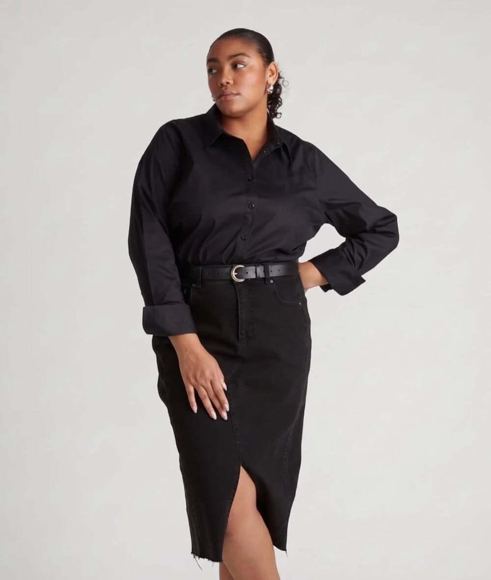 Henning x US Madison Shirt Black XS (size 10-12) NWT